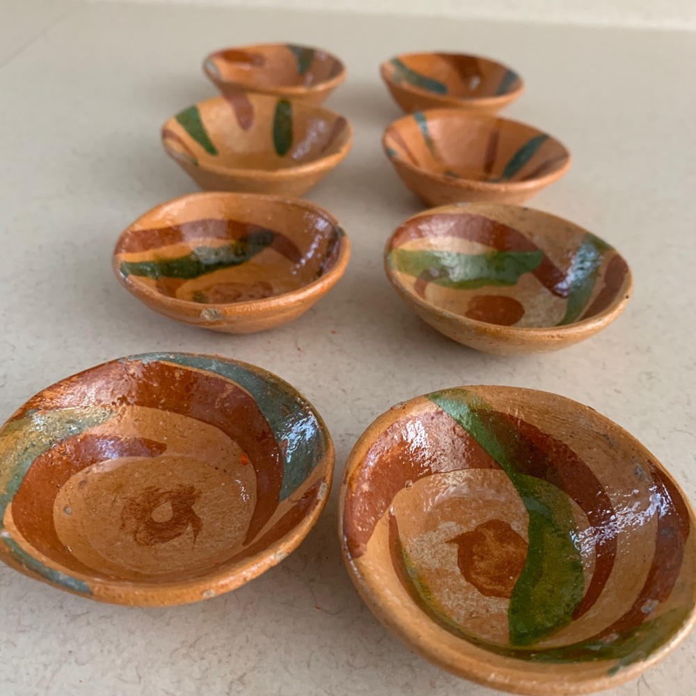 Handpainted dipping bowls